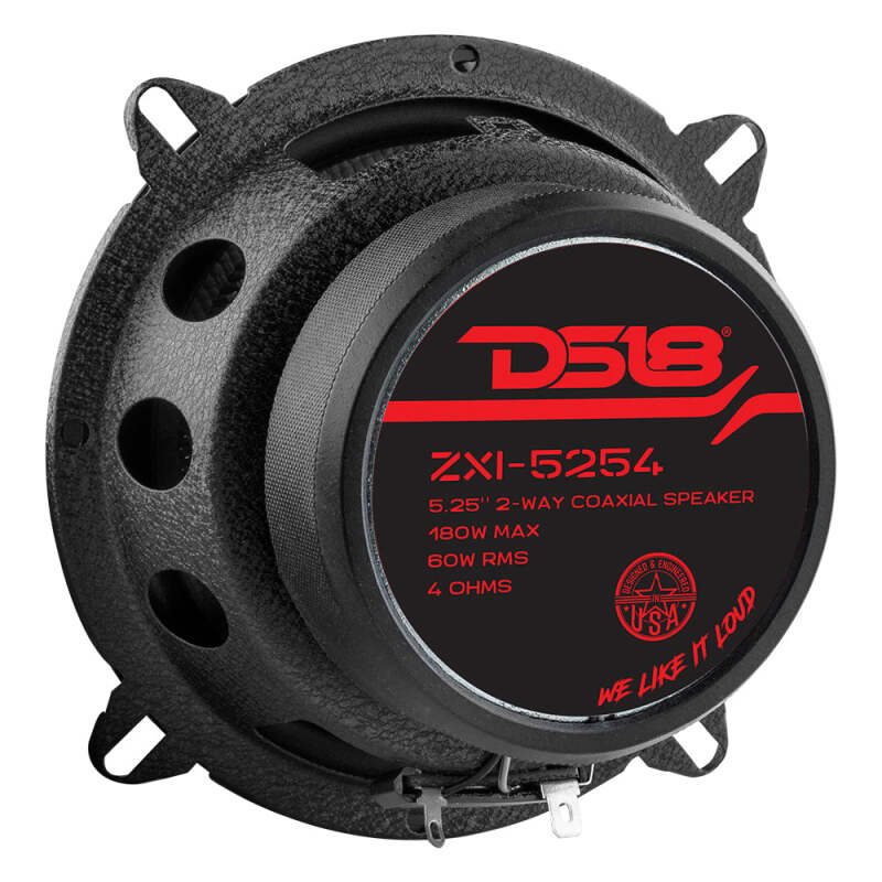 DS18 5.25in 60Watts RMS 4 ohm 2-Way Coaxial Speaker w/ Kevlar Cones