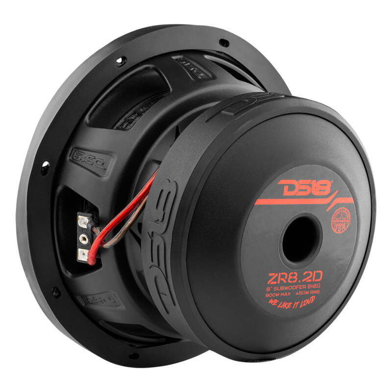 DS18 8in 450 Watts RMS 2 ohm DVC ZR Subwoofer