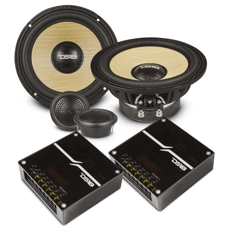 DS18 Dlx Quality 6.5in + 2in 2-Way 150 Watts RMS 4 ohm Yellow Straw + Composite Foam Cone Component
