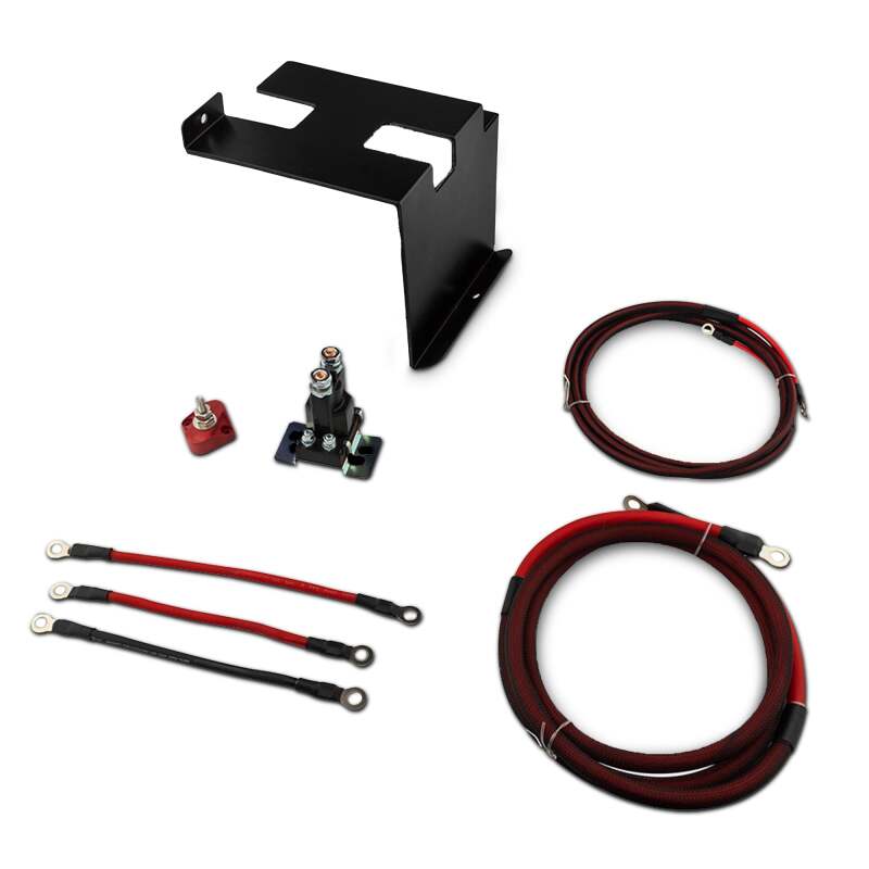 DS18 Dual Battery Upgrade 80 Amp Battery Isolator Fits 2 Batteries Wire & Battery Bracket Kit 18-24