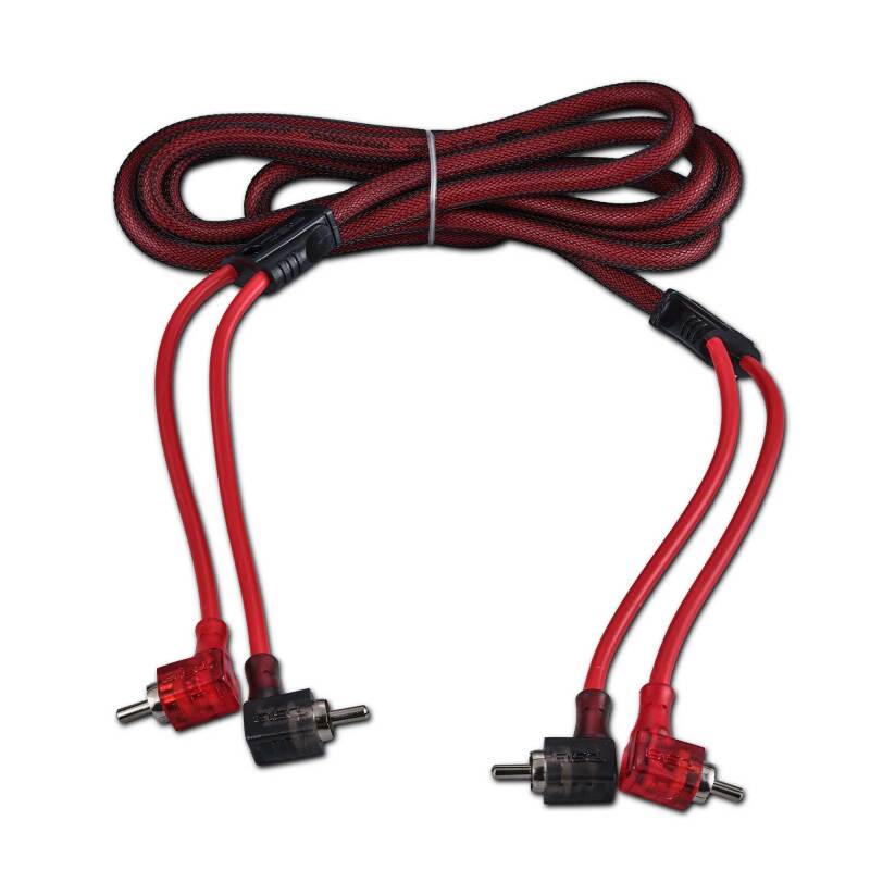 DS18 Level 2 RCA Wire 6-Feet Smart 90-Degree Connectors