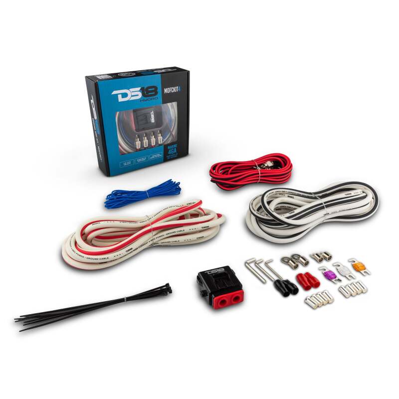 DS18 Marine Amplifier Installation Kit 4-GA 100% Copper Tinned Wire