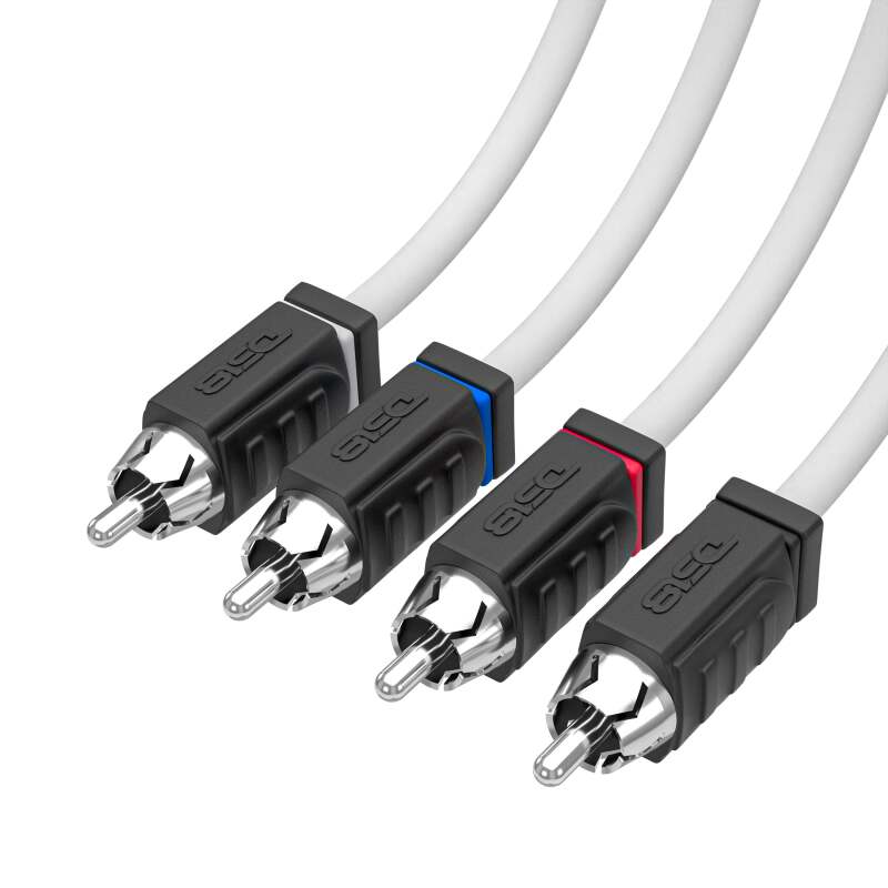 DS18 Marine Grade Tinned Copper OFC RCA Wires 4-Channel 25 Feet