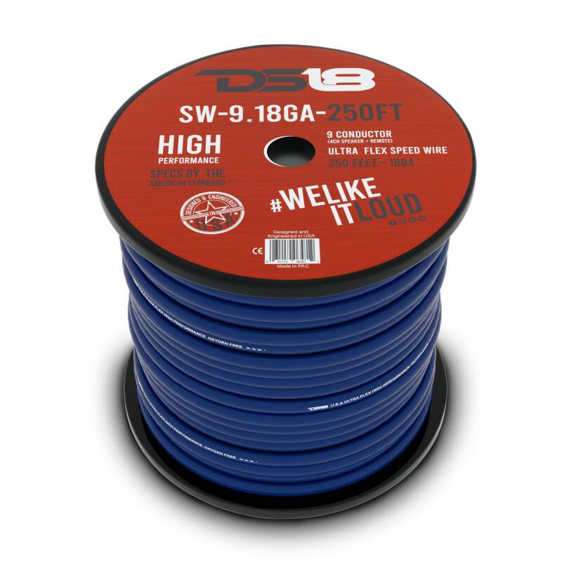DS18 Speed Speaker Wire 9 x 18-GA 250-Feet
