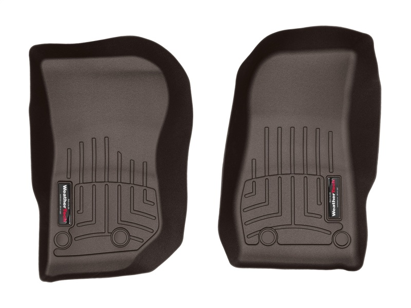 WeatherTech 14-16 Jeep Wrangler Front FloorLiners - Cocoa