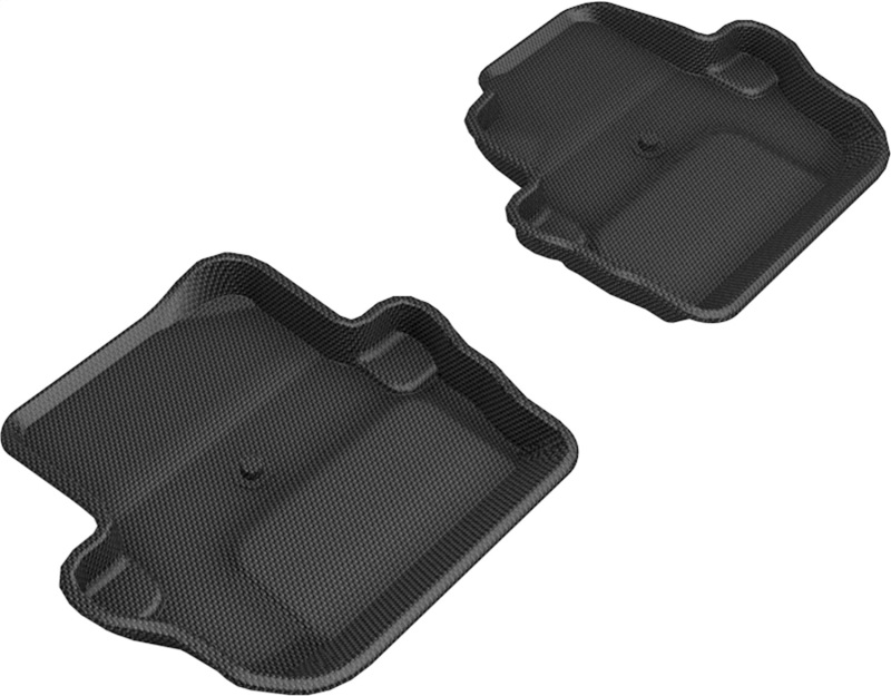 3D MAXpider 18-25 Jeep Wrangler Sport (JL) 2nd Row Floormats - Black