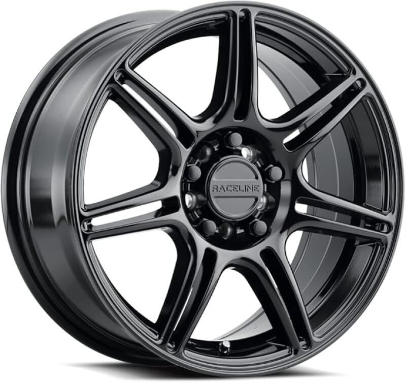 Raceline 148B Apex 18x8in / 5X100 / 5X114.3 BP / 40mm Offset / 72.62mm Bore - Gloss Black