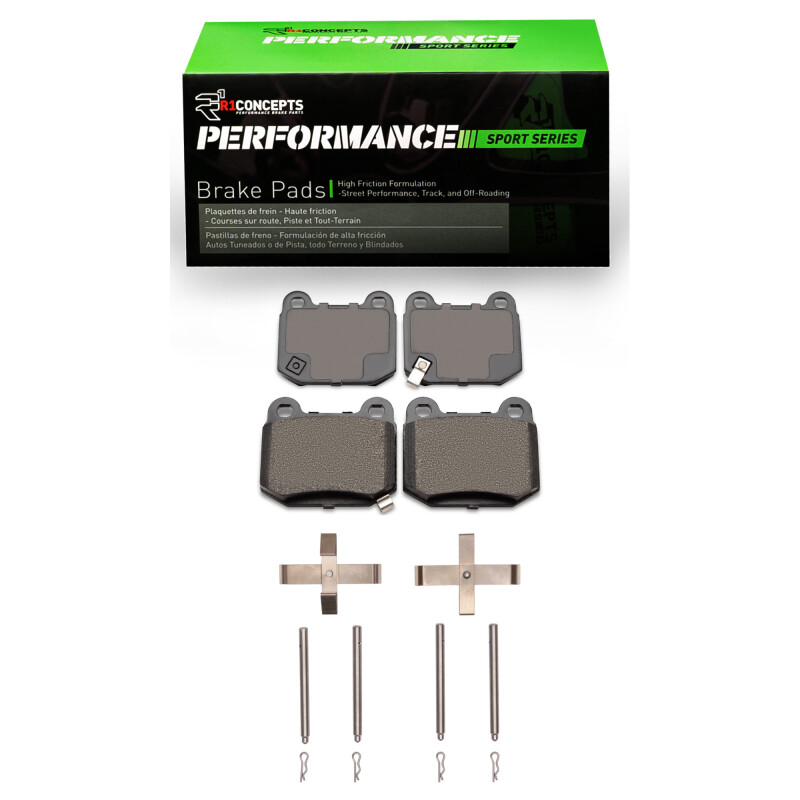 R1 2003-2025 Infiniti G35 Rear R1 Performance Sport Pads & Hardware Kit