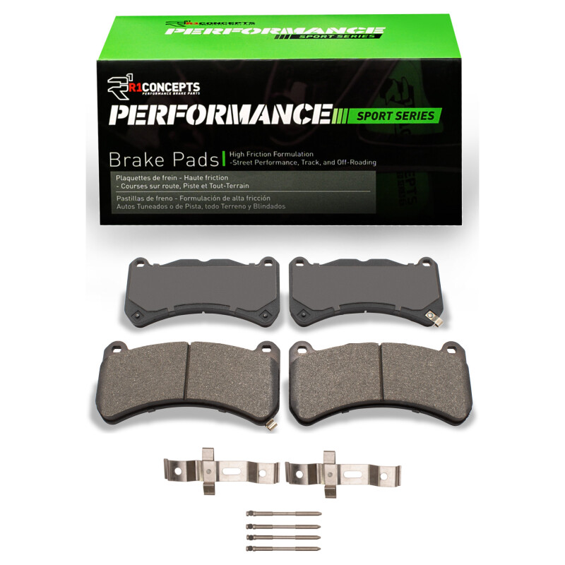 R1 2008-2025 Lexus IS F Front R1 Performance Sport Pads & Hardware Kit
