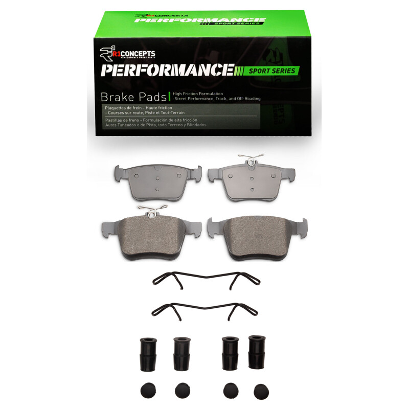 R1 2015-2025 Audi A3 Quattro Rear R1 Performance Sport Pads & Hardware Kit