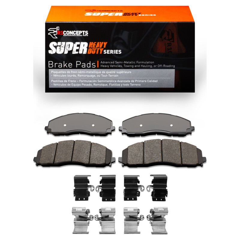 R1 2023-2025 Ford F-250 2WD (Super Duty) Front R1 Super Duty Pads & Hardware Kit
