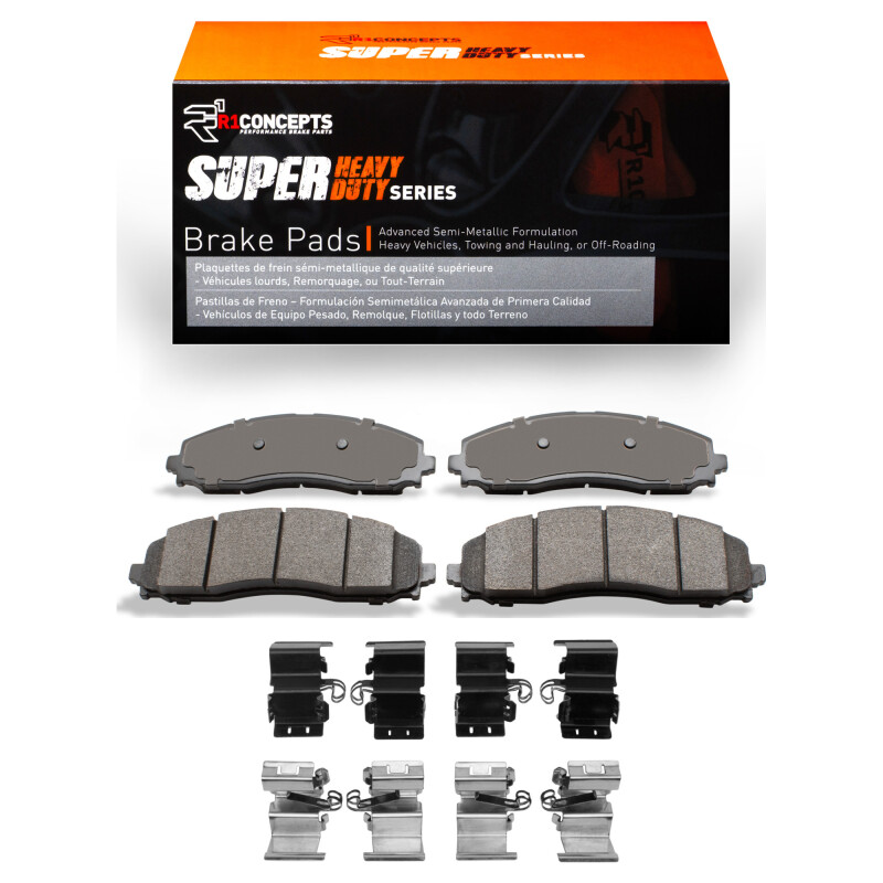 R1 2023-2025 Ford F-250 2WD (Super Duty) Rear R1 Super Duty Pads & Hardware Kit