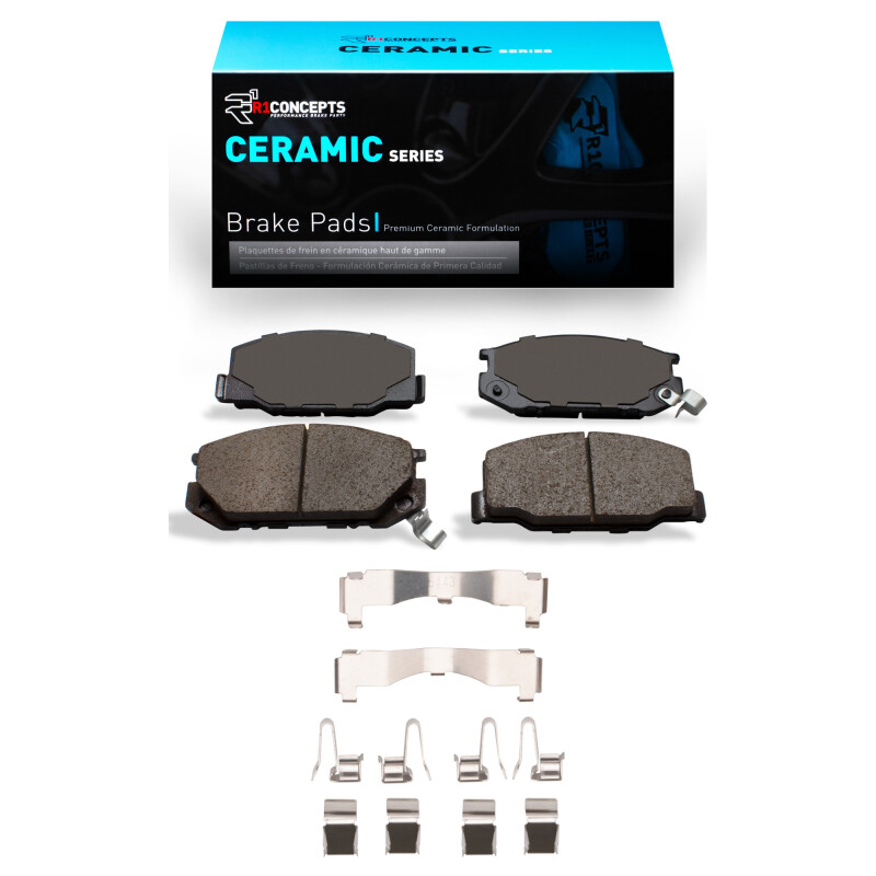 R1 1982-1985 Toyota Celica Front R1 Ceramic Pads & Hardware Kit