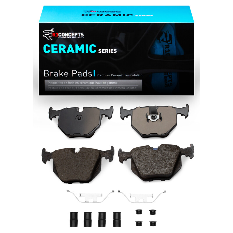 R1 1991-2010 BMW M5 Rear R1 Ceramic Pads & Hardware Kit