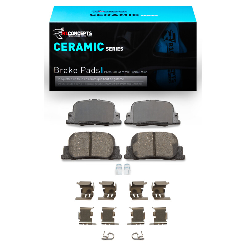 R1 2000-2010 Lexus ES300 Rear R1 Ceramic Pads & Hardware Kit