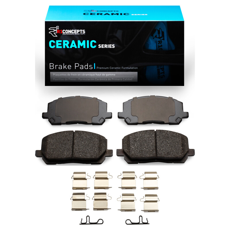 R1 2001-2007 Toyota Highlander Front R1 Ceramic Pads & Hardware Kit