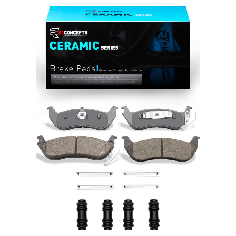 R1 2003-2011 Ford Ranger (USA/Canada) Rear R1 Ceramic Pads & Hardware Kit