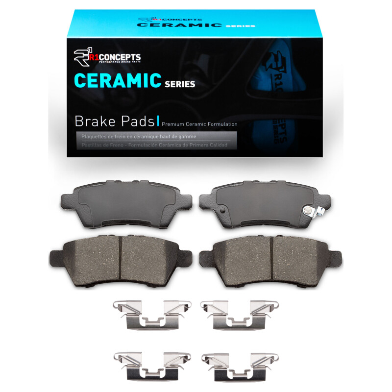 R1 2005-2012 Nissan Pathfinder Rear R1 Ceramic Pads & Hardware Kit