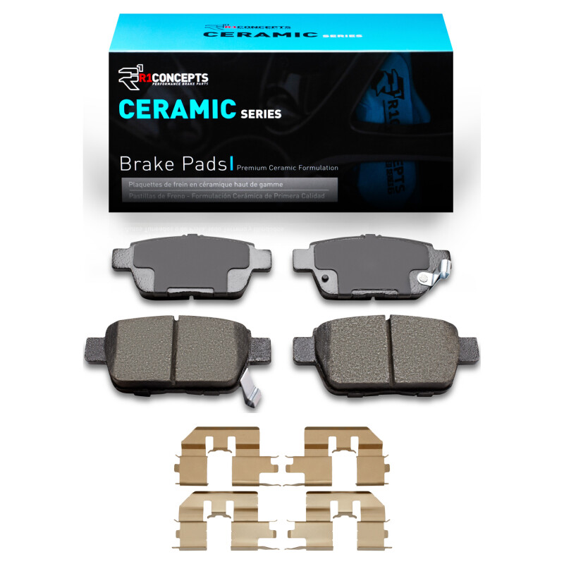 R1 2006-2014 Acura TL Rear R1 Ceramic Pads & Hardware Kit