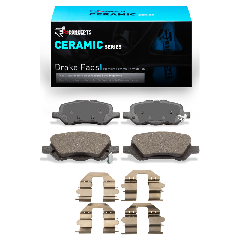 R1 2009-2015 Toyota Venza Rear R1 Ceramic Pads & Hardware Kit
