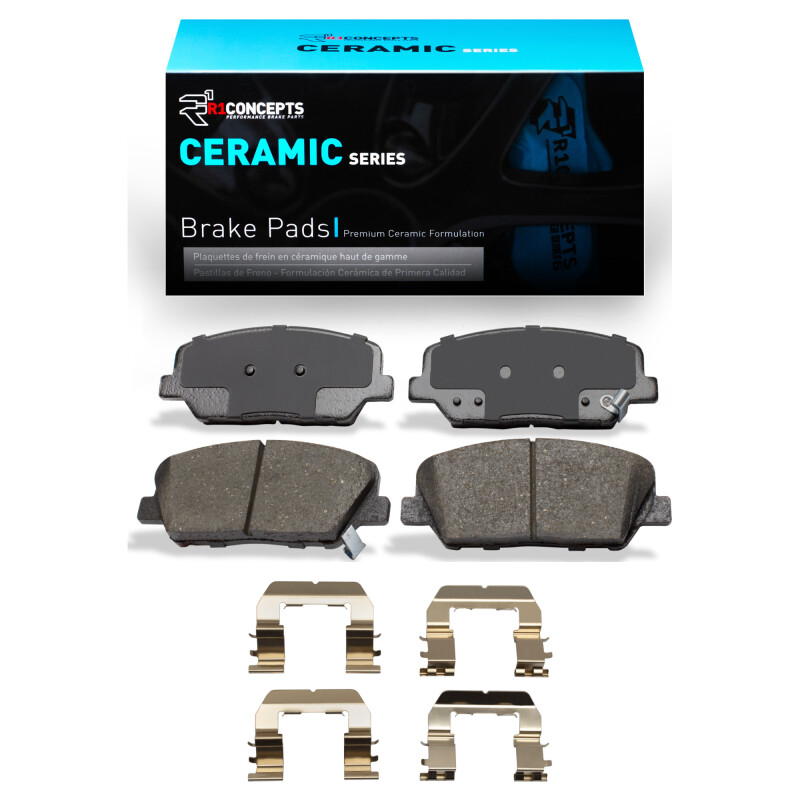 R1 2010-2016 Hyundai Genesis Coupe Front R1 Ceramic Pads & Hardware Kit