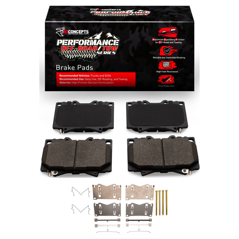 R1 1998-2007 Lexus LX470 Front Performance Off-Road/Tow Brake Pads & Hardware Kit