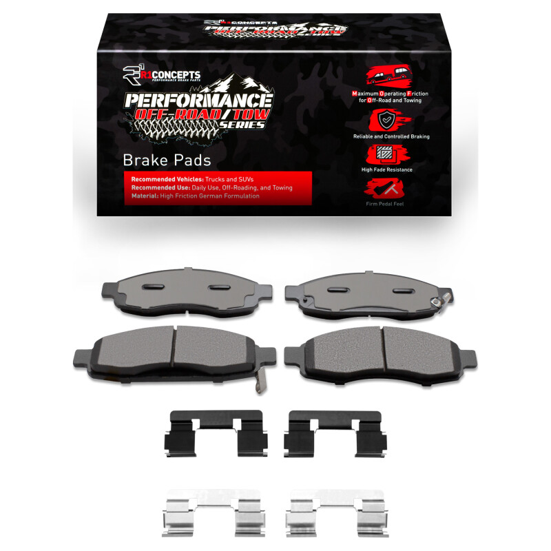 R1 2004-2007 Infiniti QX56 Front Performance Off-Road/Tow Brake Pads & Hardware Kit