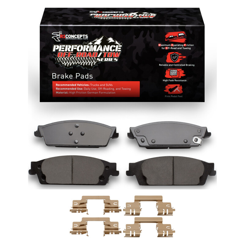 R1 2007-2020 Cadillac Escalade Rear Performance Off-Road/Tow Brake Pads & Hardware Kit