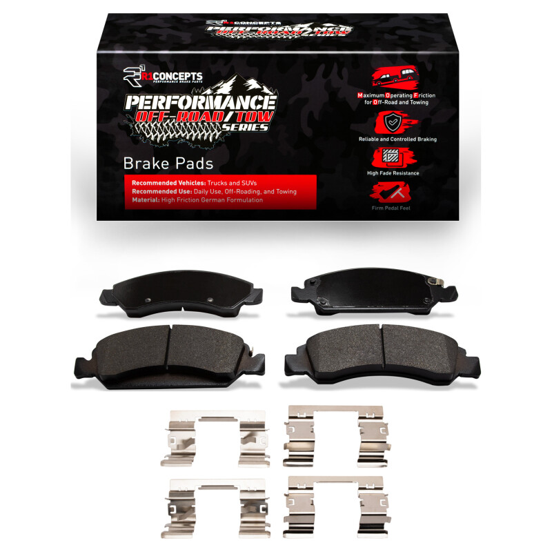 R1 2005-2020 Cadillac Escalade ESV Front Performance Off-Road/Tow Brake Pads & Hardware Kit