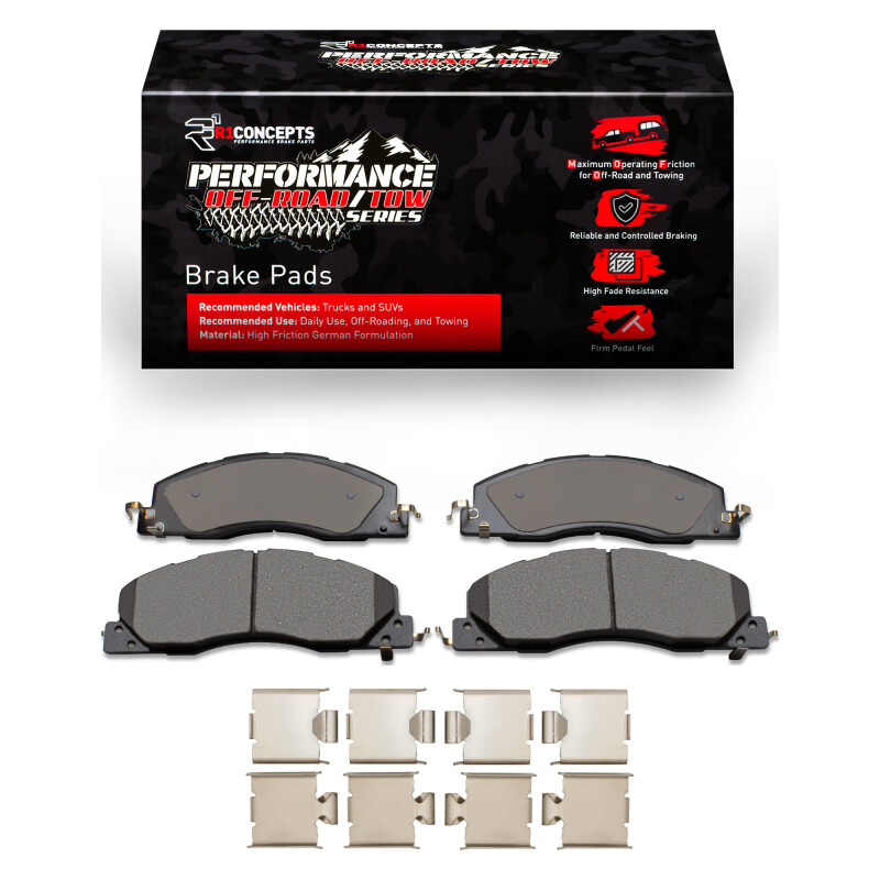 R1 2009-2018 Dodge Ram 3500 Front Performance Off-Road/Tow Brake Pads & Hardware Kit