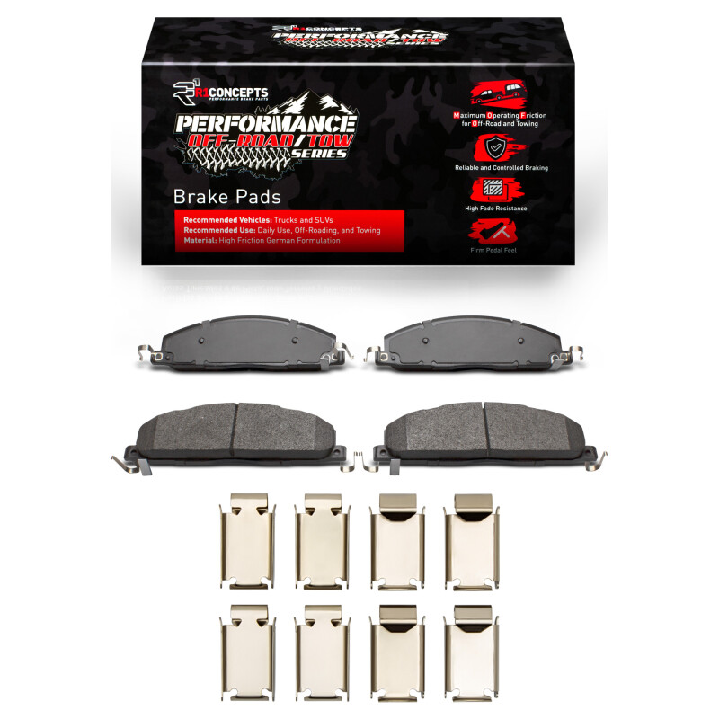 R1 2009-2018 Dodge Ram 2500 Rear Performance Off-Road/Tow Brake Pads & Hardware Kit