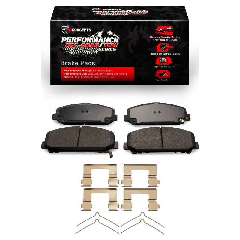 R1 2005-2024 Infiniti QX80 Front Performance Off-Road/Tow Brake Pads & Hardware Kit