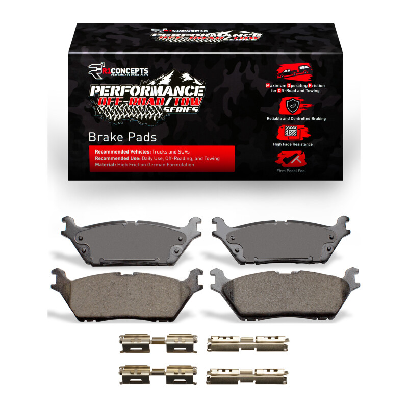 R1 2015-2021 Ford Expedition Rear Performance Off-Road/Tow Brake Pads & Hardware Kit