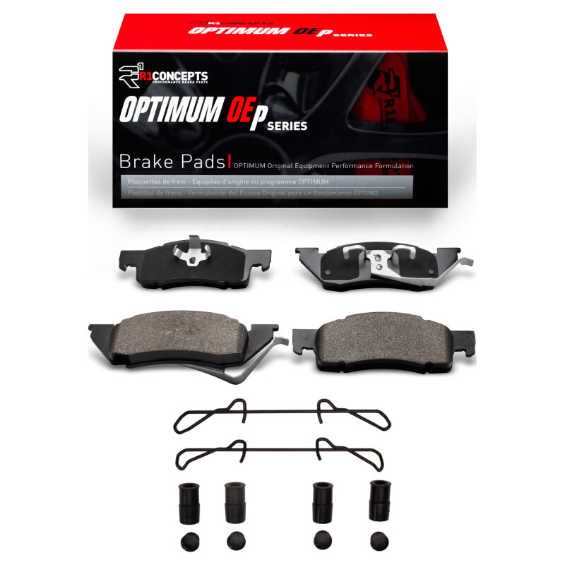 R1 1987-1990 Dodge Dakota RWD Front R1 Optimum OE Pads & Hardware Kit
