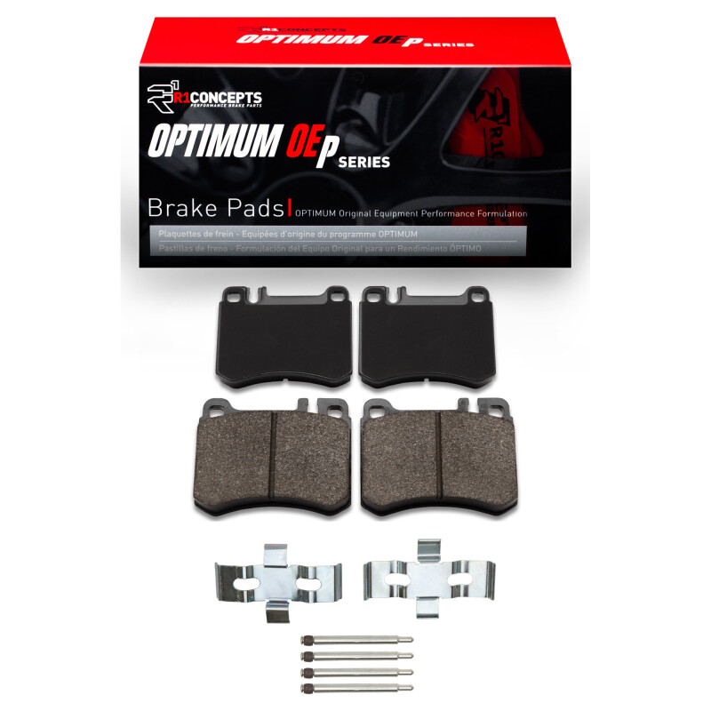 R1 1986-1989 Mercedes-Benz 560SL Front R1 Optimum OE Pads & Hardware Kit