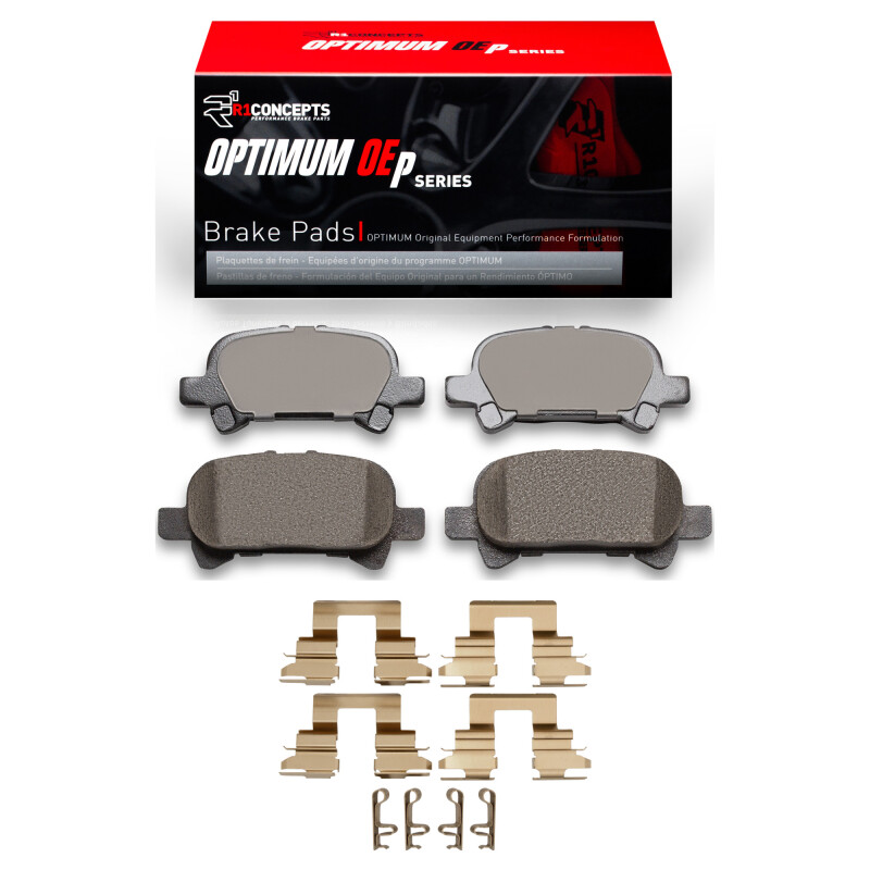 R1 2002-2008 Toyota AVALON Rear R1 Optimum OE Pads & Hardware Kit