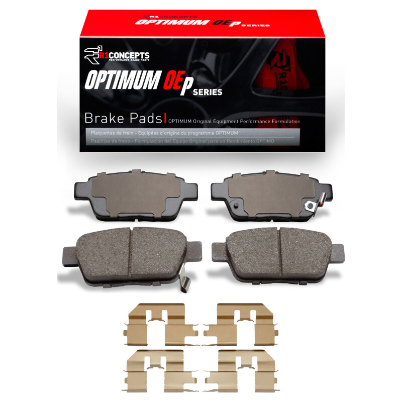 R1 2006-2014 Acura TL Rear R1 Optimum OE Pads & Hardware Kit