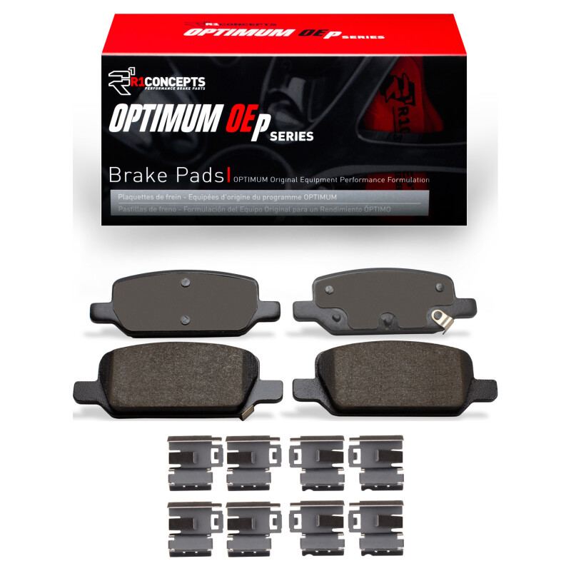 R1 2017-2025 Tesla Model 3 Rear R1 Optimum OE Pads & Hardware Kit