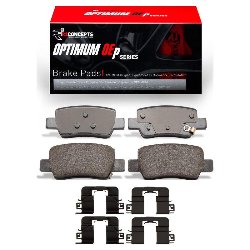 R1 2021-2025 Hyundai Elantra Rear R1 Optimum OE Pads & Hardware Kit