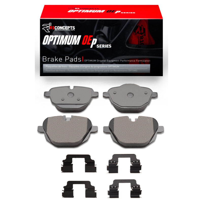 R1 2011-2025 BMW 520i (Latin America) Rear R1 Optimum OE Pads & Hardware Kit