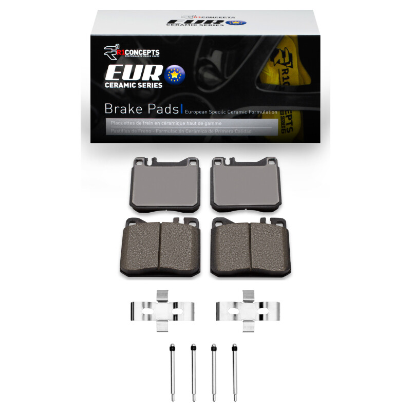 R1 1979-1985 Mercedes-Benz 380SL Front R1 Euro Ceramic Pads & Hardware Kit