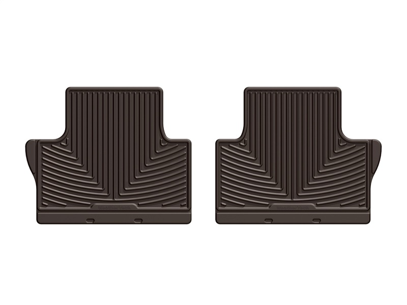 WeatherTech 2007-2014 Volvo S80 Rear Rubber Mats - Cocoa