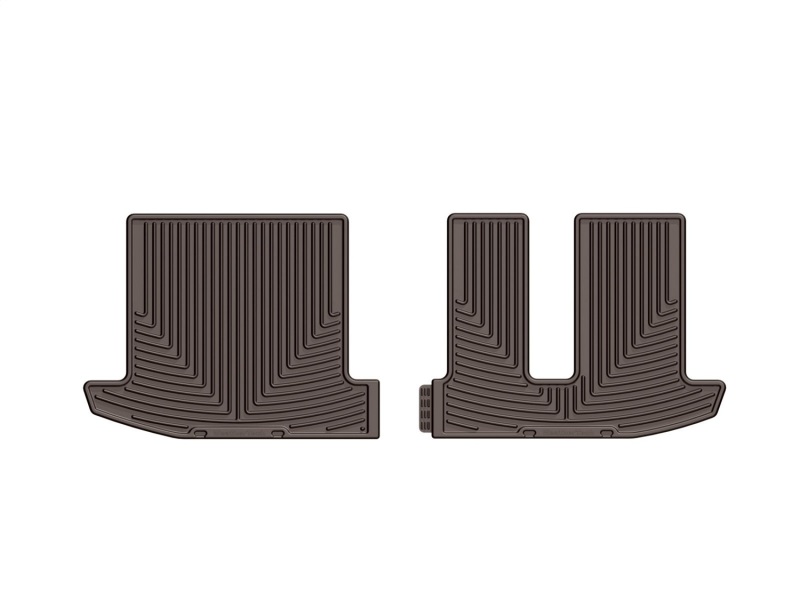 WeatherTech 2013+ Infiniti JX Rear Rubber Mats - Cocoa