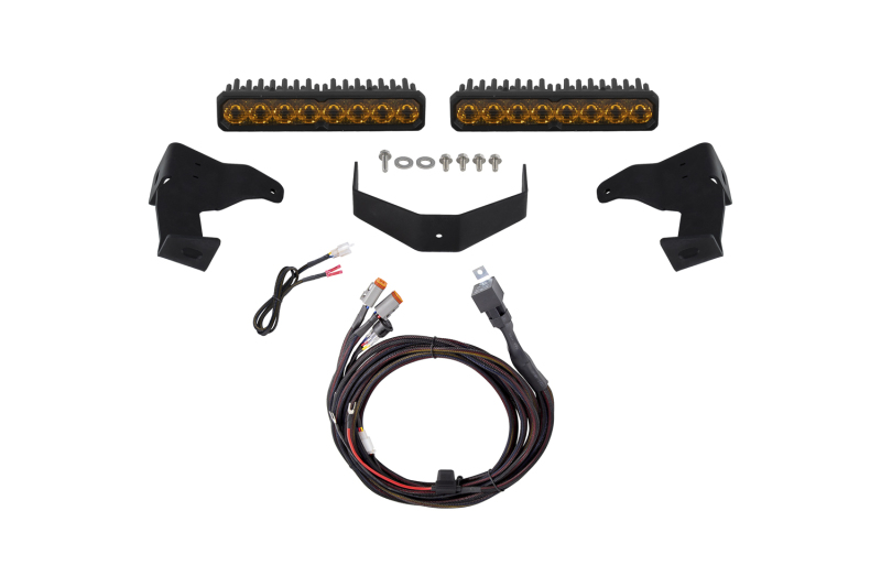 Diode Dynamics 2024-2026 Toyota Tacoma Stealth Lightbar SS10 Sport Yellow Driving 3000K
