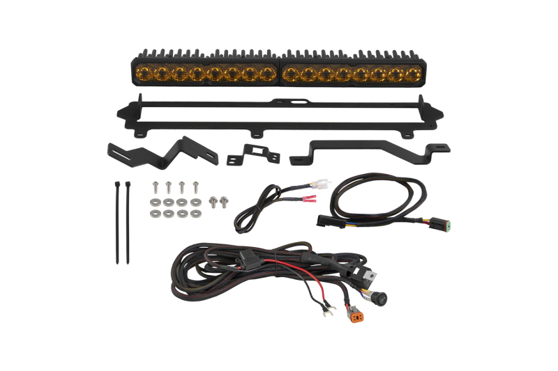 Diode Dynamics 2022-2026 Toyota Tundra Pro Grille SS20 Pro LED Kit Yellow Driving 3000K