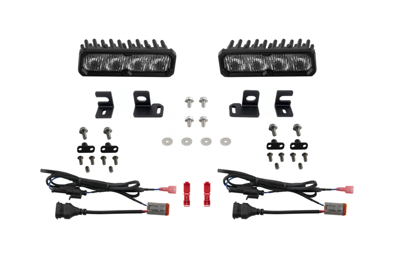 Diode Dynamics 2024-2026 Toyota Tacoma/4Runner Fog SS6 Pro LED Kit White 6000K