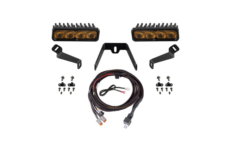 Diode Dynamics 2015-2017 Subaru WRX SS6 Max LED Kit Yellow Fog 3000K