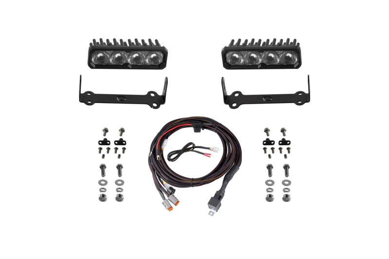 Diode Dynamics 2014-2024 Toyota 4Runner SS6 Sport LED Kit White Driving 6000K