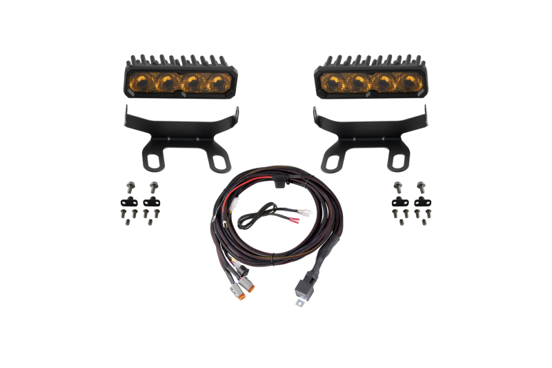 Diode Dynamics 2013-2018 Ram 1500 Ram Standard SS6 Sport LED Kit Yellow Driving 3000K