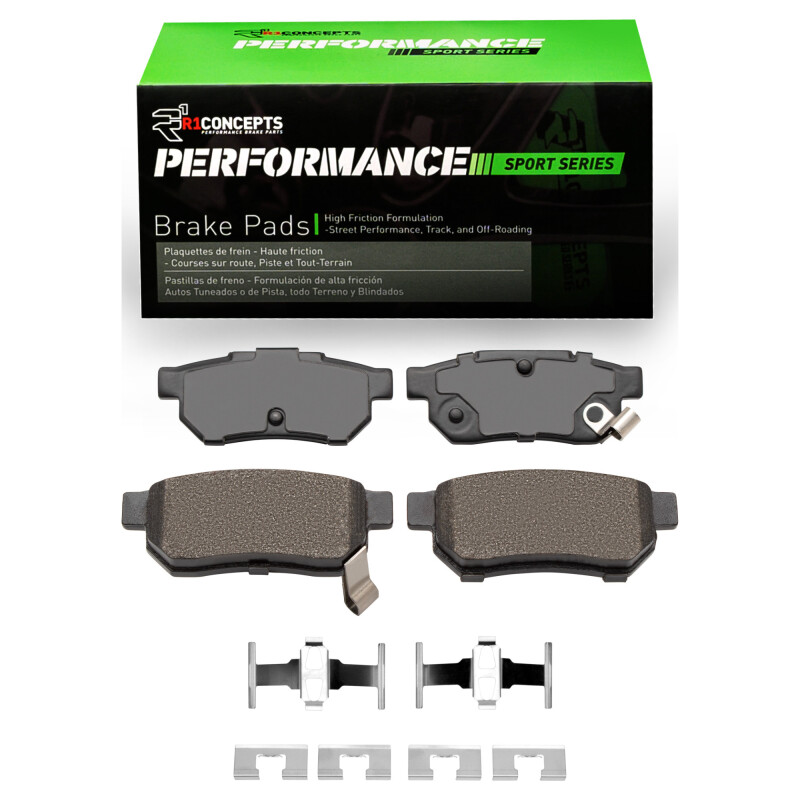 R1 88-01 Acura Integra Rear Performance Sport Brake Pads & Hardware Kit